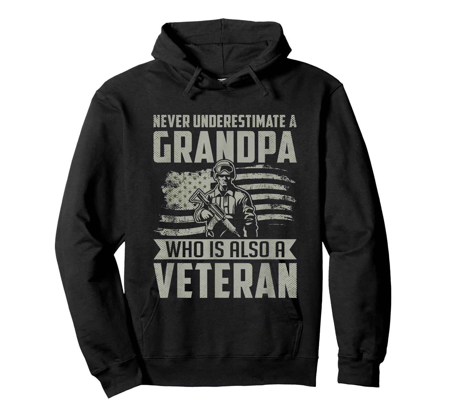Never Underestimate a Grandpa Who is Also A Veteran T-Shirt