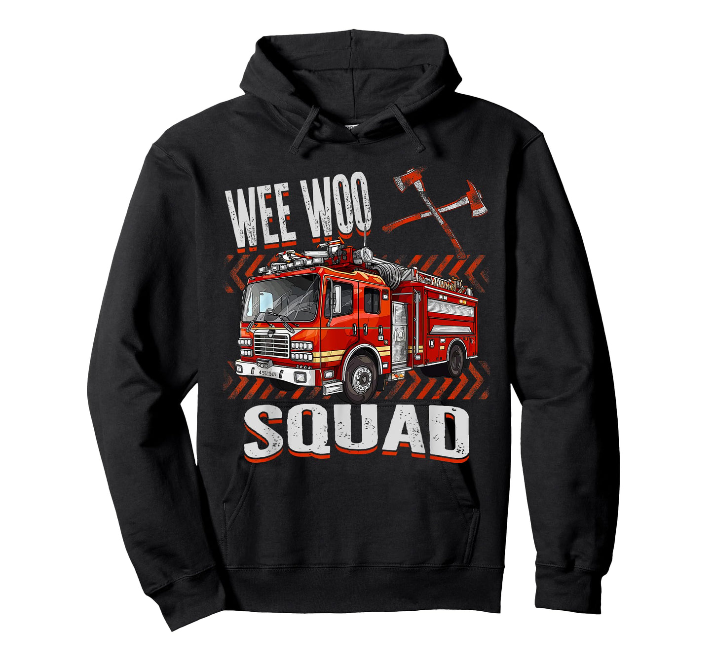 Fire Truck Toddler Boys Firefighters Lovers Wee Woo Squad T-Shirt