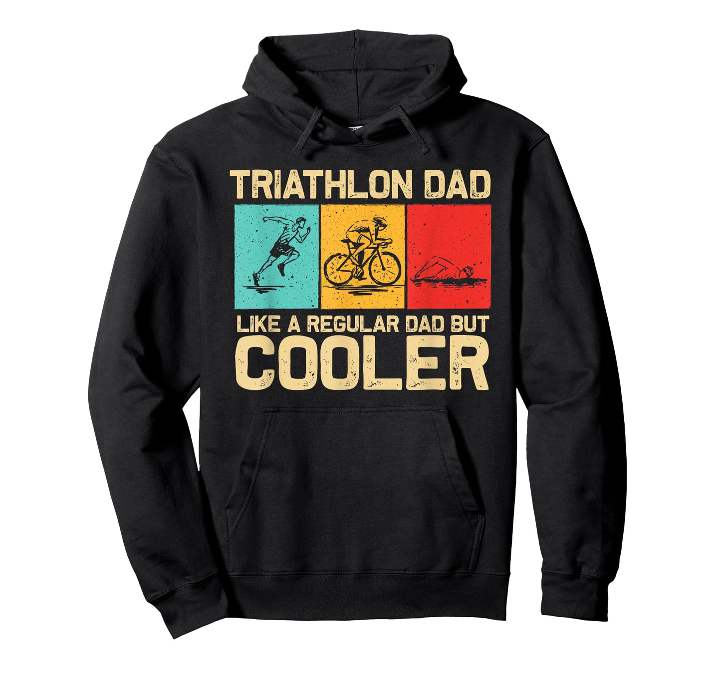 Funny Triathlon Design for Men Dad Swim Bike Run Triathletes T-Shirt