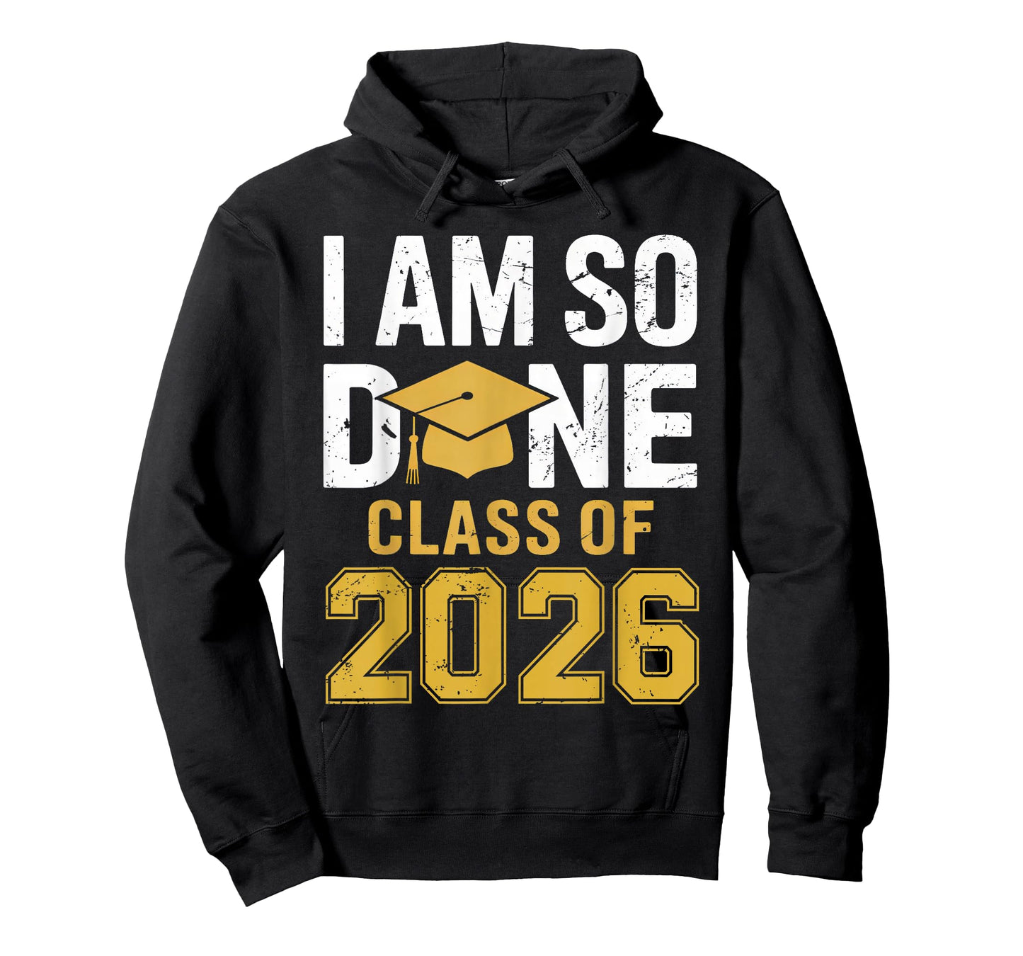Class of 2026 I Am So Done Graduation 2026 Retro Graduate T-Shirt