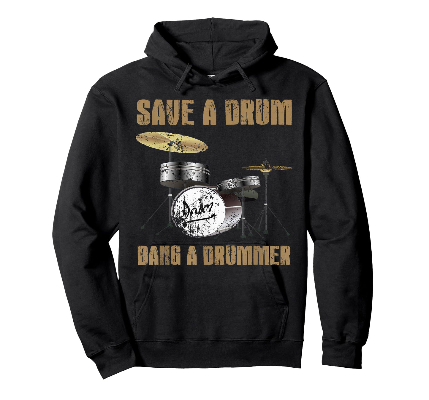 Save a Drum Bang a Drummer Tee Men and Women Drum T-shirt T-Shirt