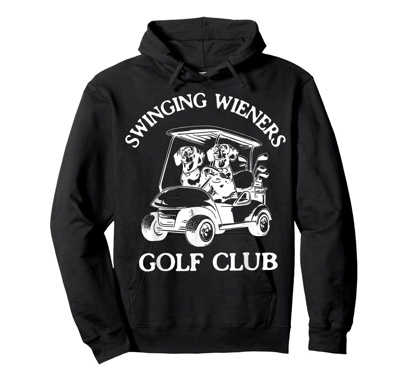 Swinging Wieners Golf Club Dachshund Wiener Dog Fathers Day T-Shirt