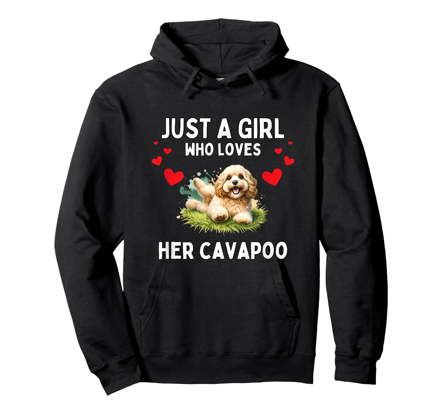 Just A Girl Who Loves Her Cavapoo Cute Funny Cavapoo Lover T-Shirt