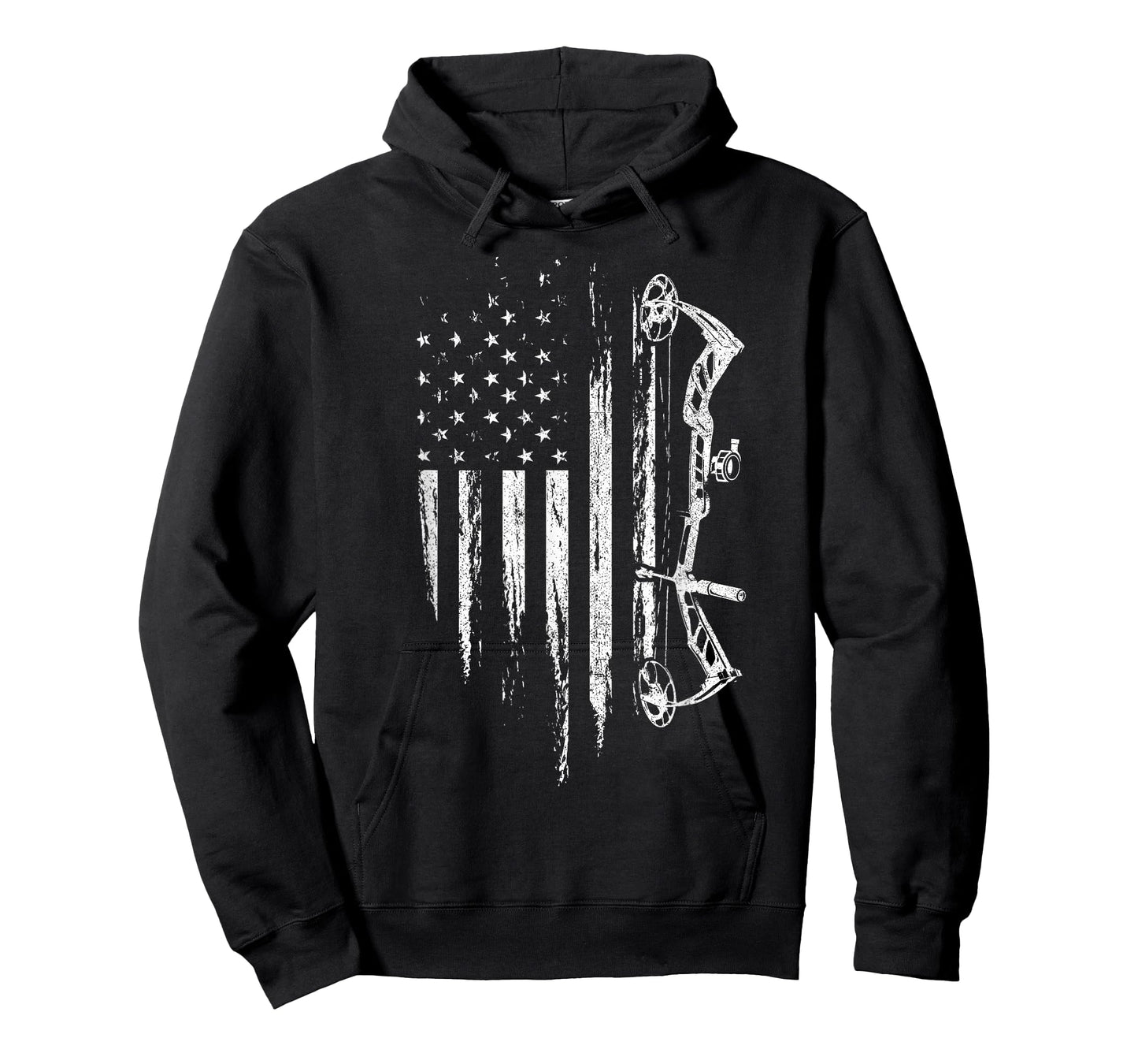 American Flag Bowhunting Bow Archery Gift For Deer Hunter T-Shirt