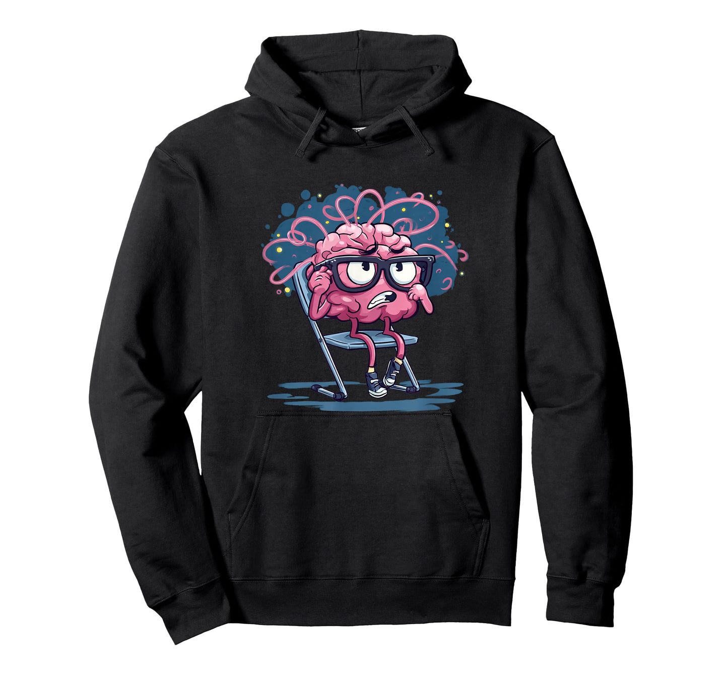 Funny Thinking Brain on School Chair Costume T-Shirt