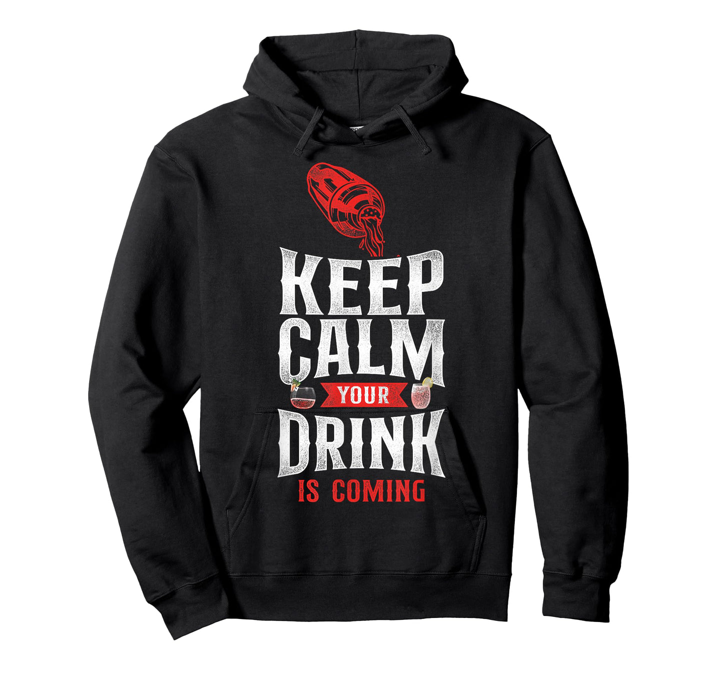 Bartender Mixologist Keep Calm Your Drink Is Coming T-Shirt
