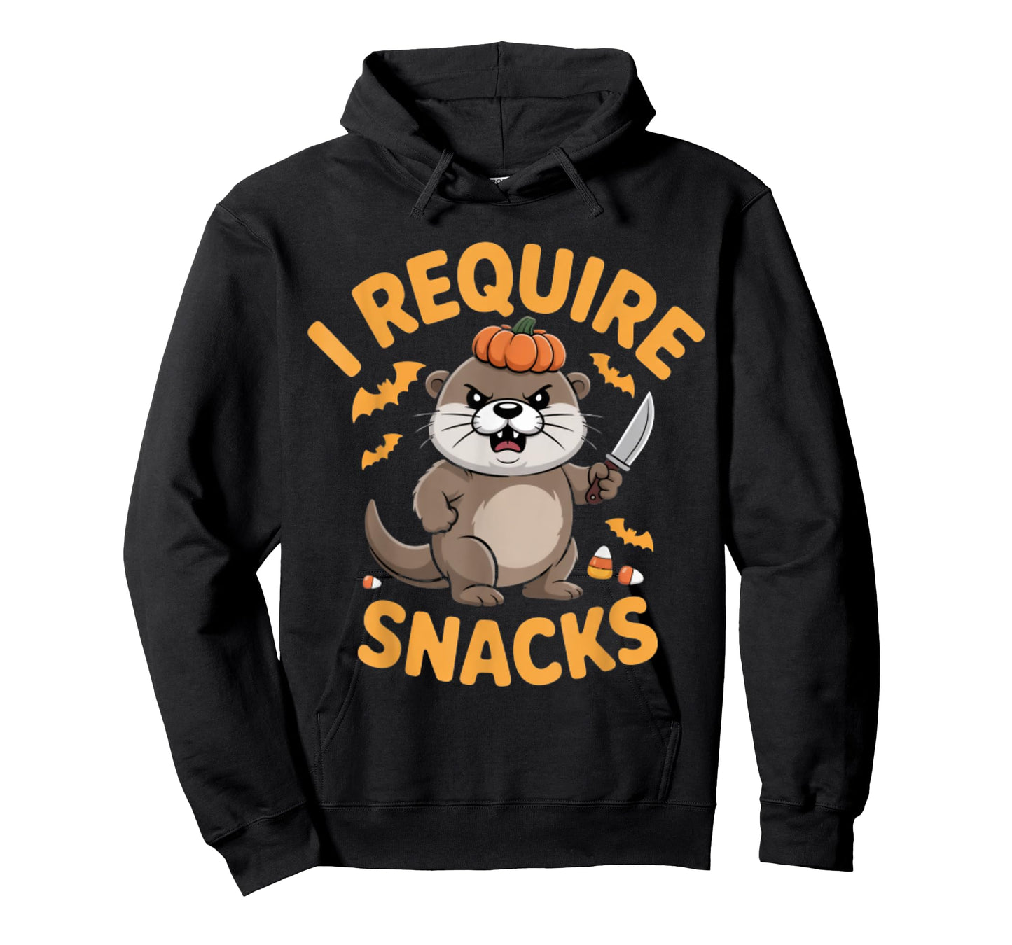 I Require Snacks Angry Capybara Halloween T-Shirt