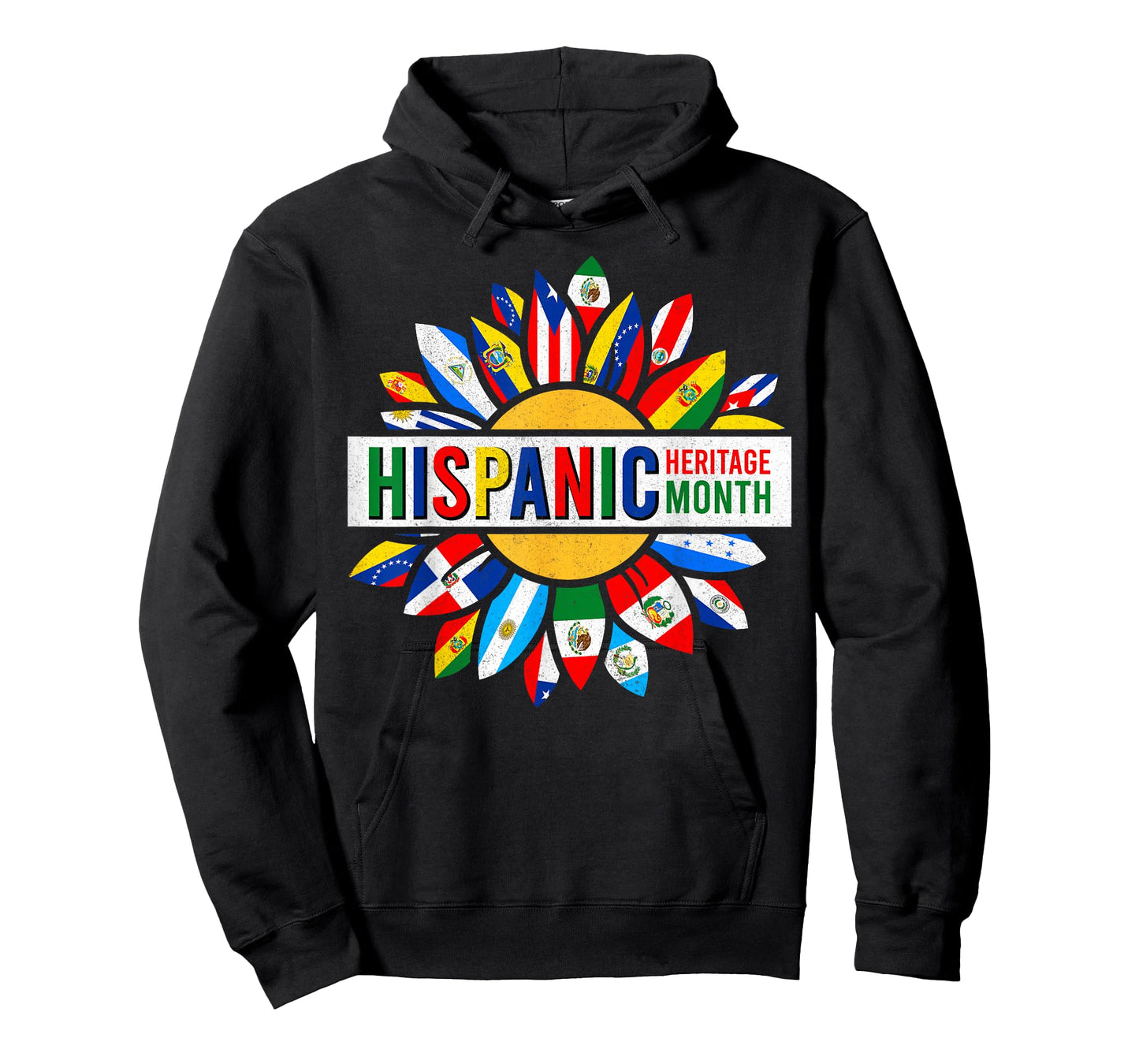 Hispanic Heritage Month Latino Countries Flags T-Shirt