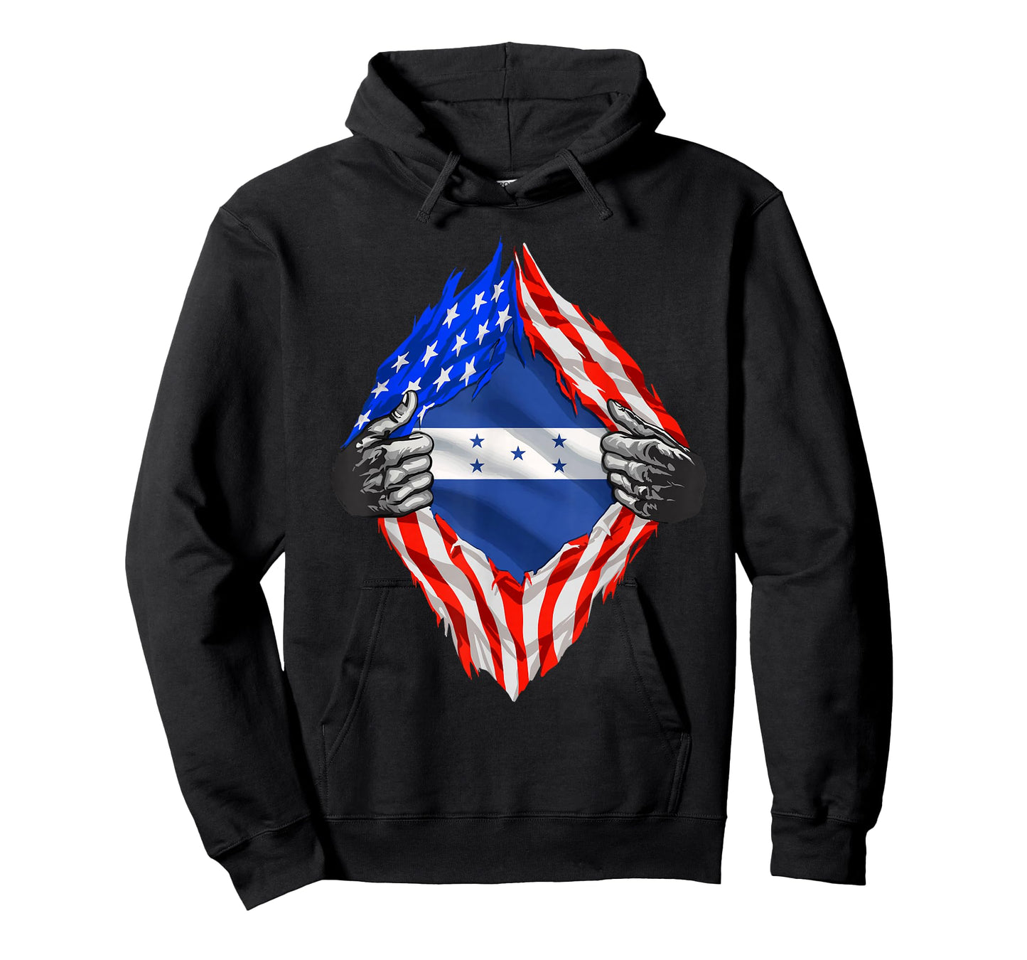 Honduras American Shirt Half USA Honduran Flag Roots Citizen T-Shirt