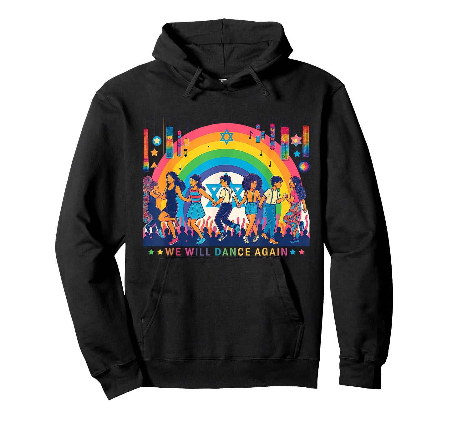 We Will Dance Again Retro Vintage David of Israel Jewish T-Shirt