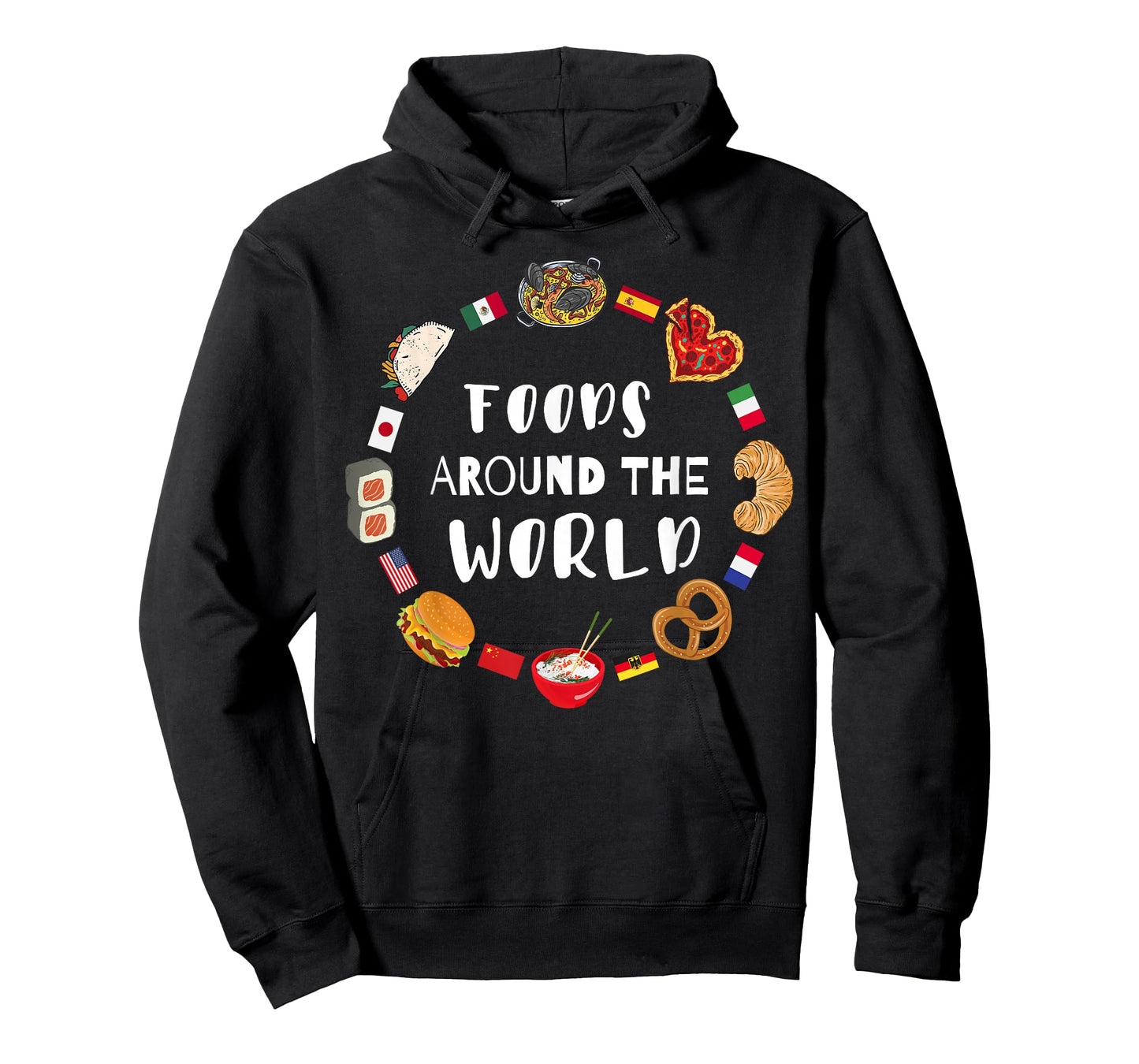 Foods around the world, Eating international dishes T-Shirt