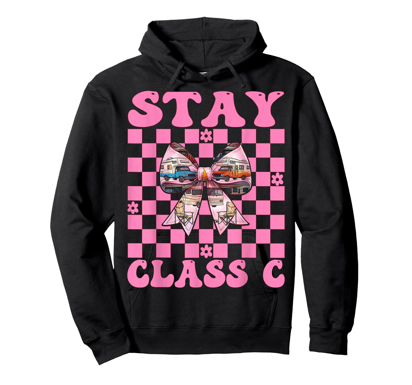 RV Camping Camper Motorhome Girl Mom Coquette Stay Class C T-Shirt