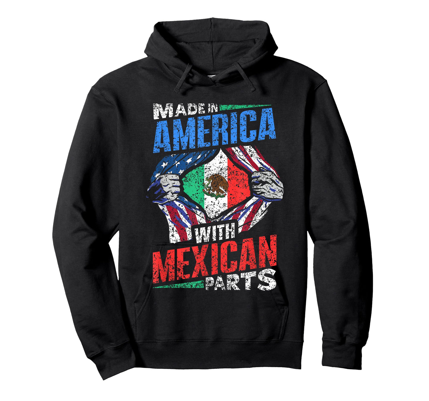 Made In America With Mexican Parts Country Lover Mexico Us T-Shirt