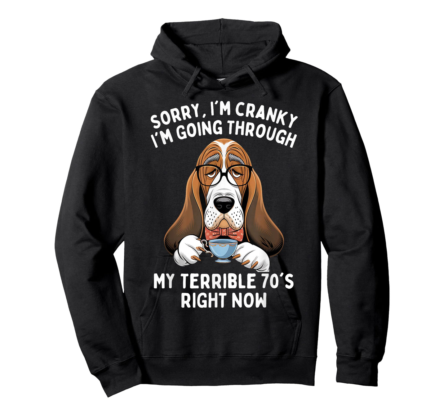 Sorry I'm Cranky I'm Going Through Terrible 70's Funny Dog T-Shirt