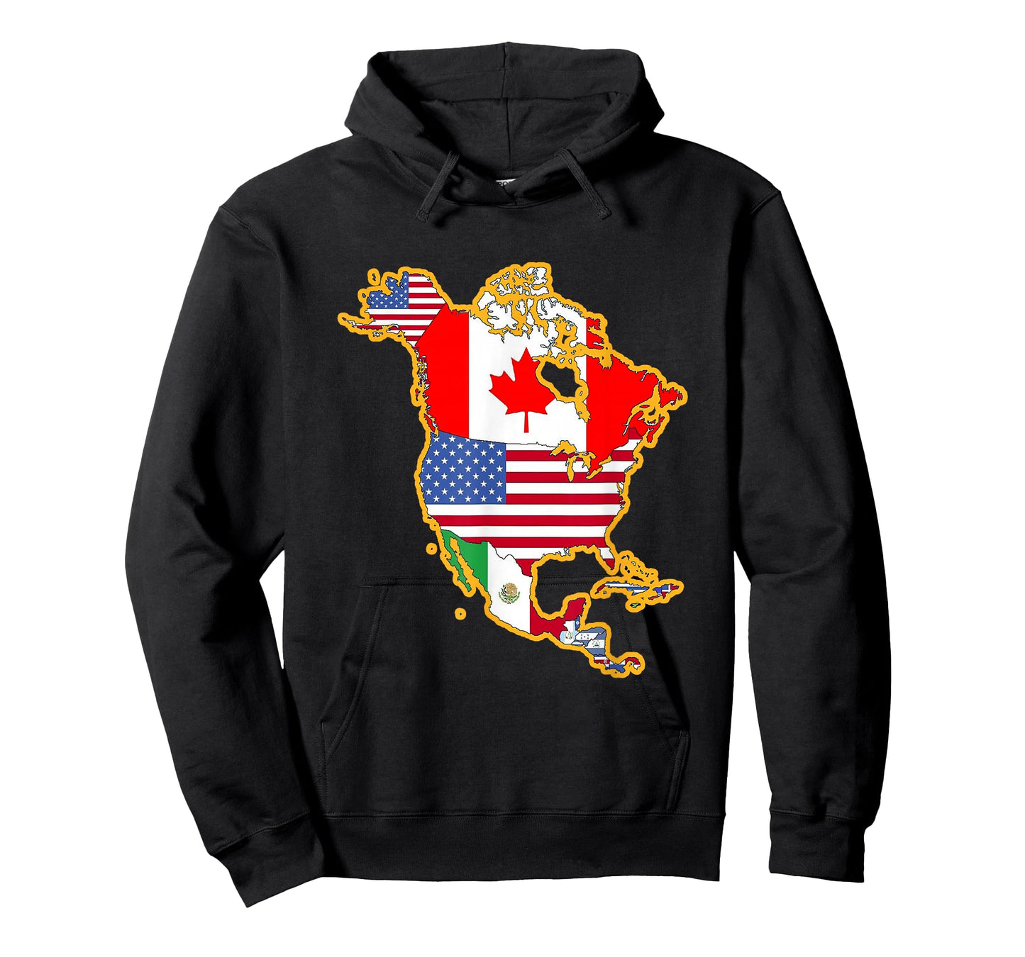 North America Continent Flag Shirt - Geography Shirt T-Shirt