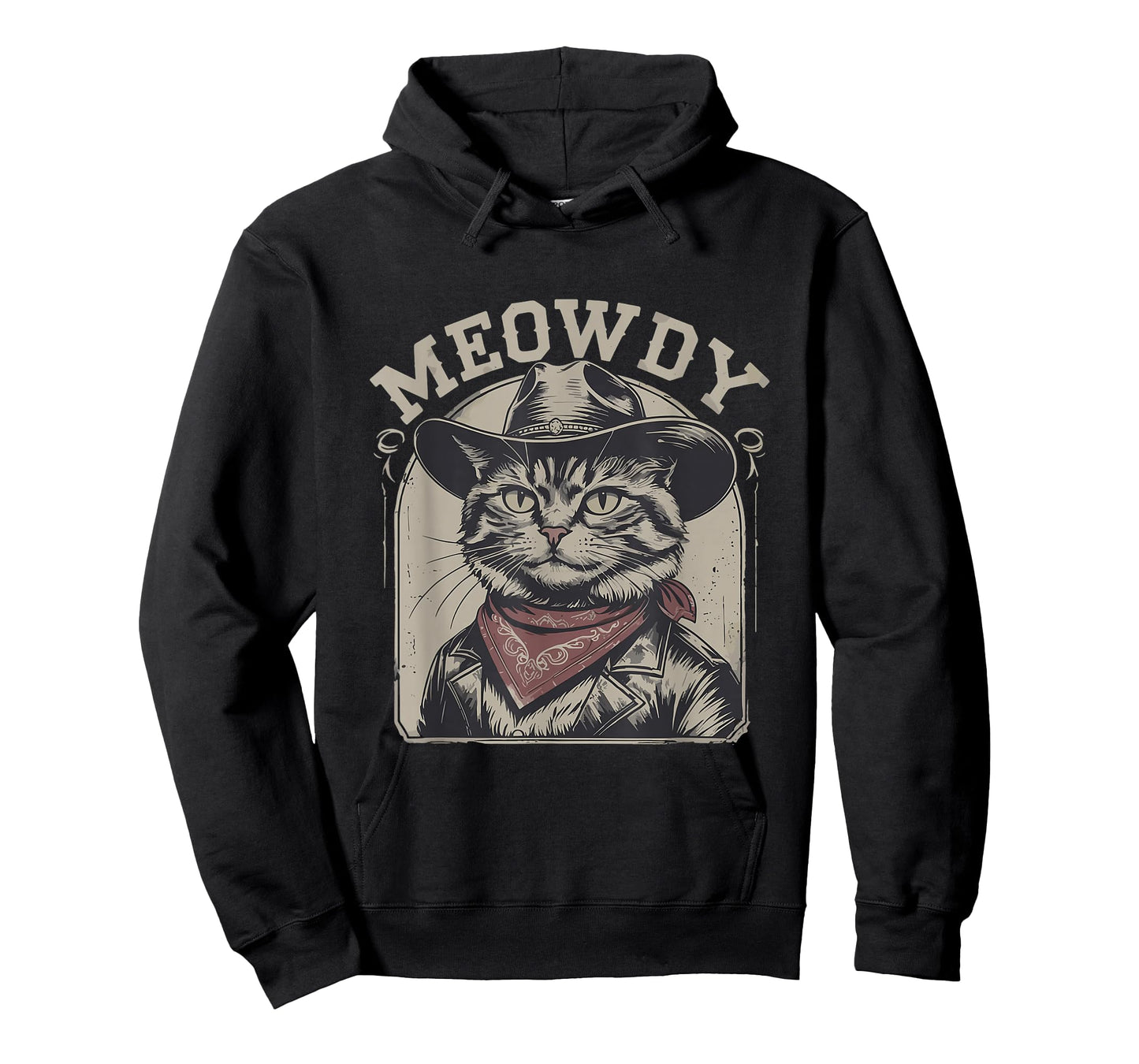 Meowdy Country Music Vintage Funny Western Cowboy Cat T-Shirt