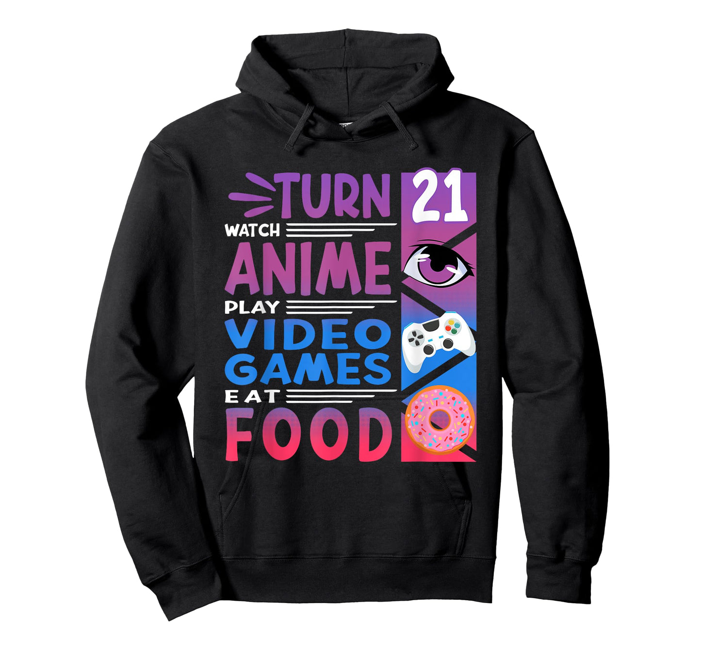 21st Birthday I Manga I Gamer I 90s Kawaii Donuts Anime T-Shirt