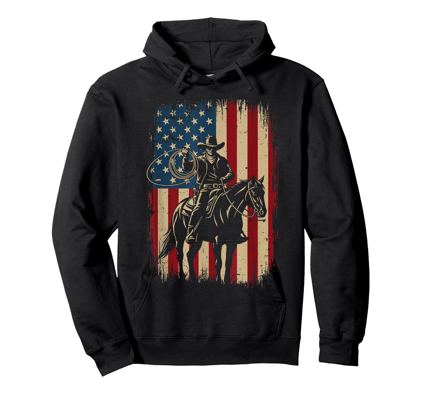 Patriotic Cowboy - Country Western Cowpoke Rancher T-Shirt