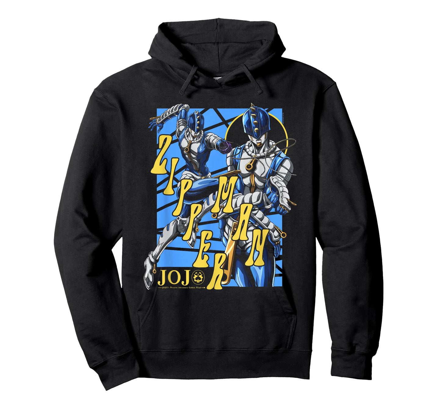 JoJo's Bizarre Adventure Zipper Man Attack Pose Anime T-Shirt