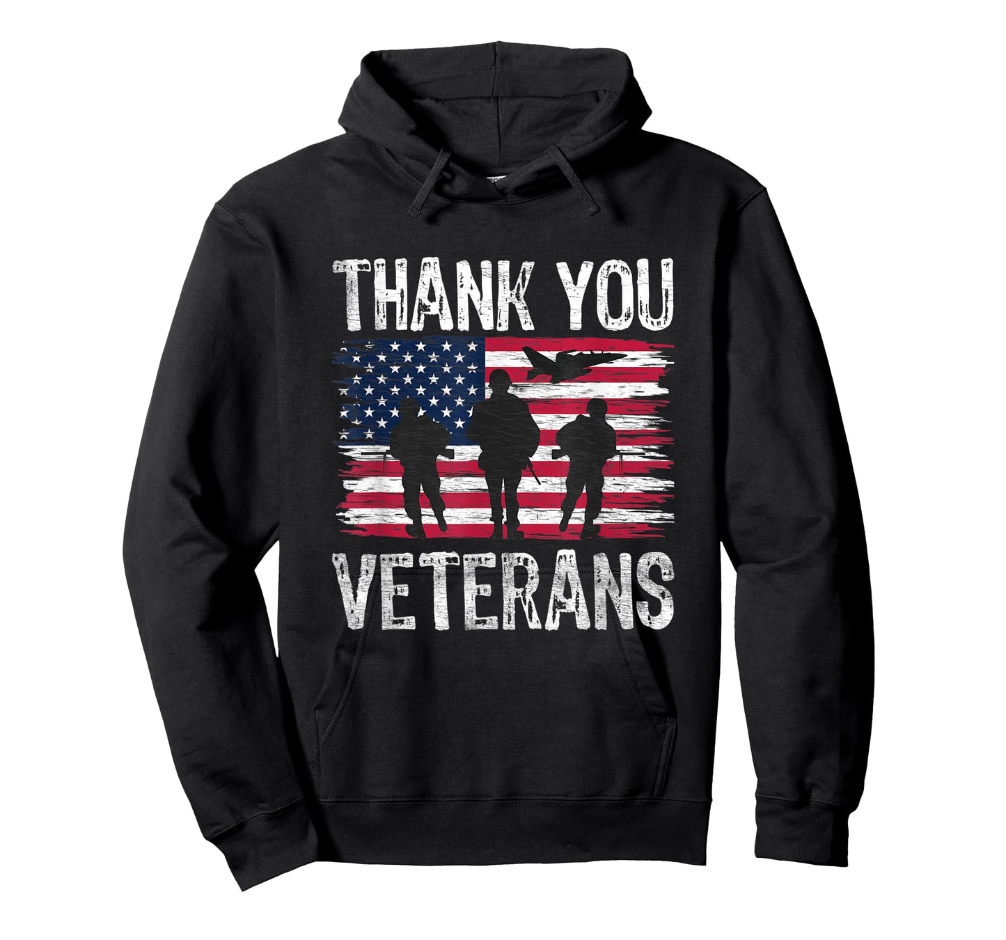 Patriotic American Flag Thank You Veterans Day T-Shirt