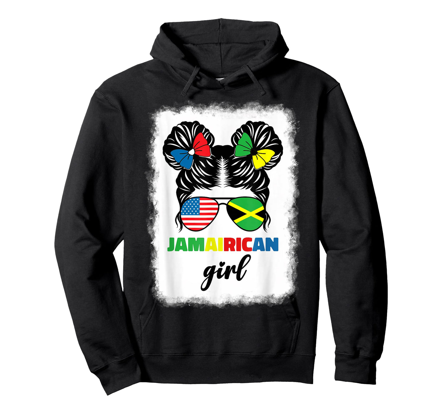 Half American Jamaican America Jamaica Flag Kids Jamairican T-Shirt