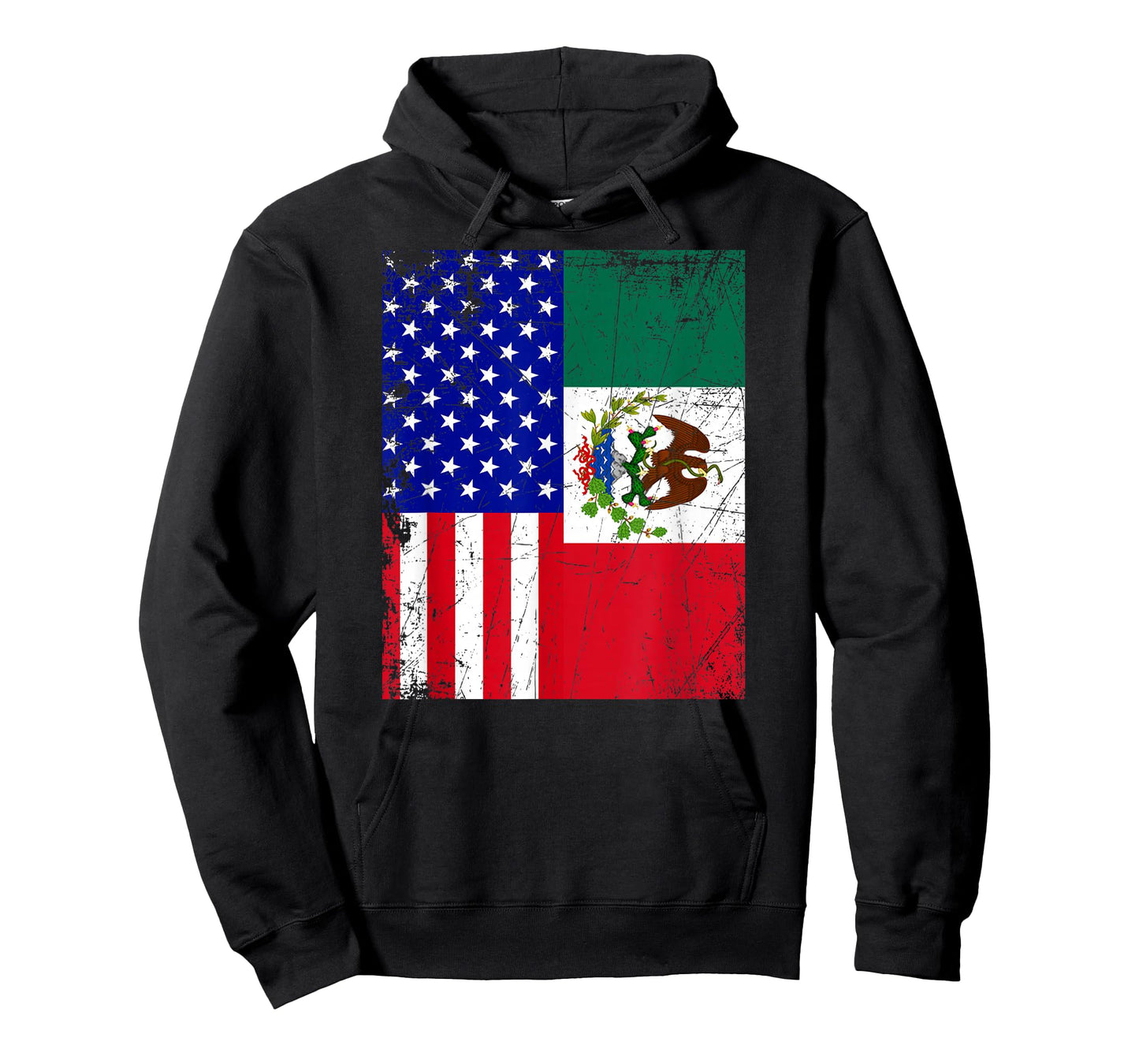 Mexican American Flag Shirt | Half Mexico Half USA T-Shirt T-Shirt
