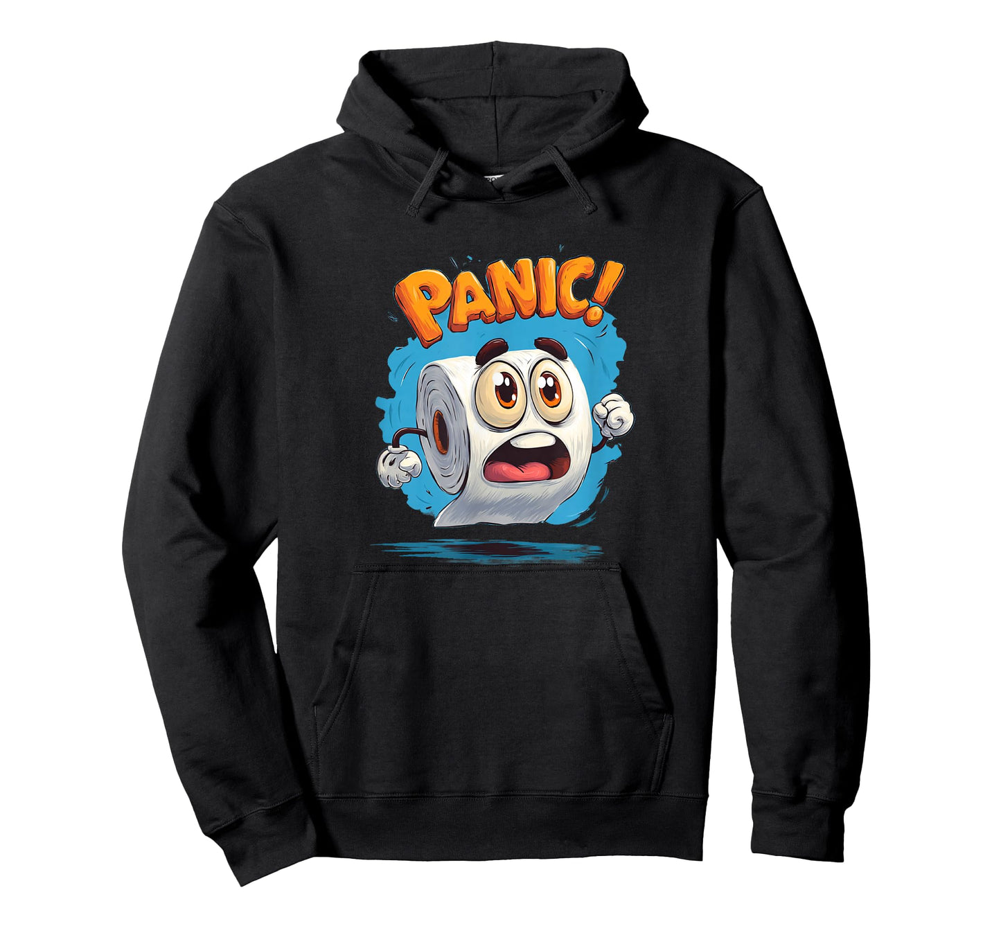 Panic Toilet Paper Costume for Funny Toilets and Bathroom T-Shirt