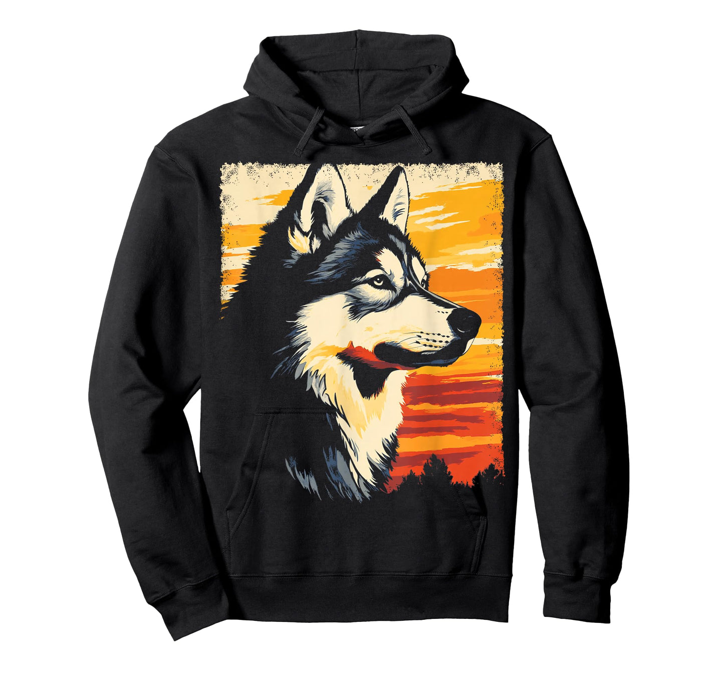 Vintage Siberian Husky Dog T-Shirt