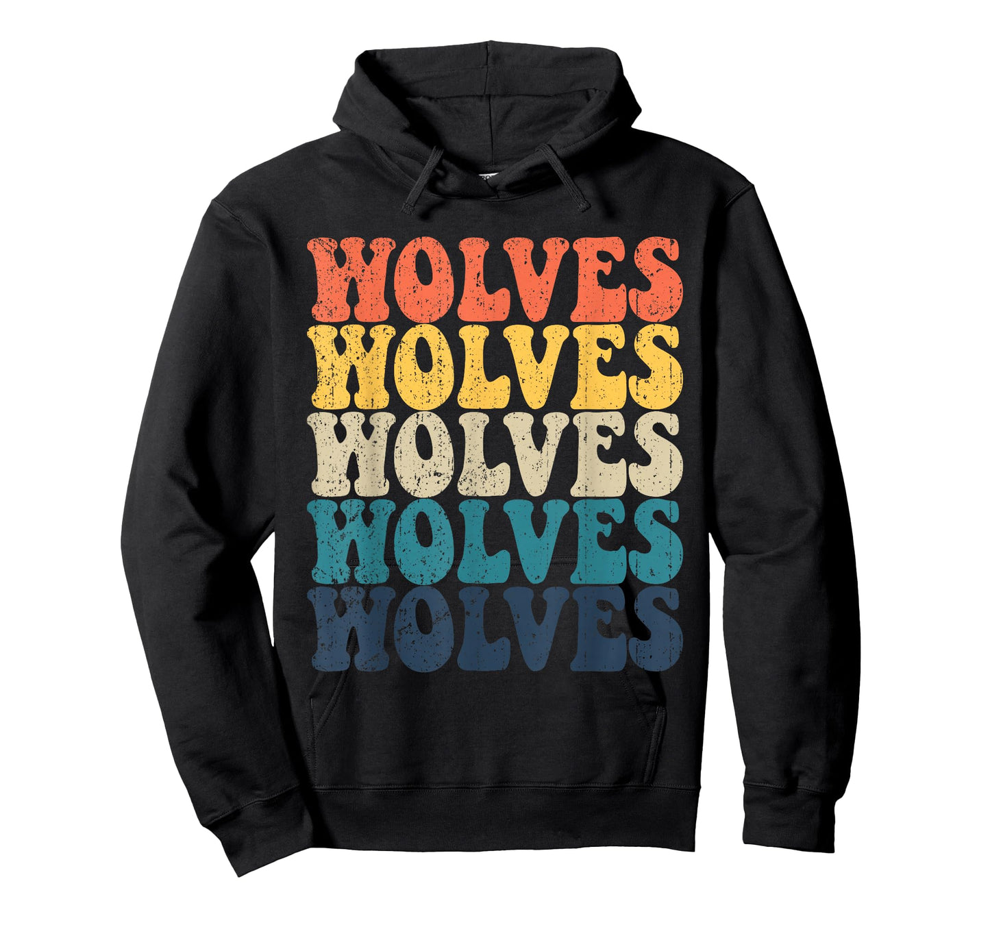 Wolves High School Wolves Sports Team Retro Wolves T-Shirt