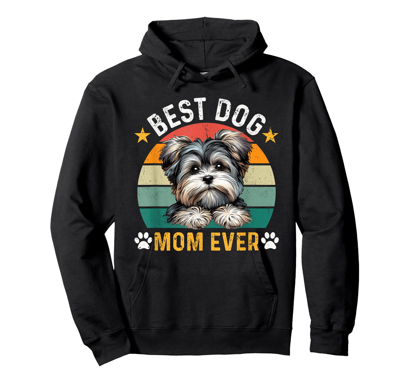 Best Morkie Dog Mom Ever Funny Dogs Owner Retro T-Shirt