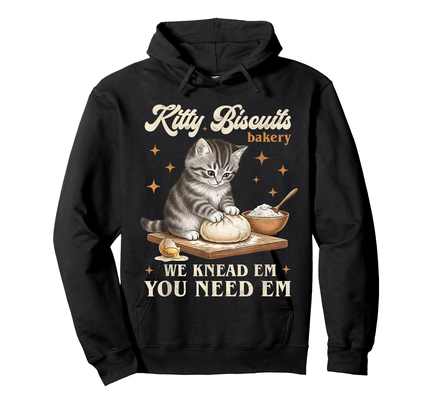 Baking Cat Kitty Biscuits Bakery We Knead Em You Need Em T-Shirt