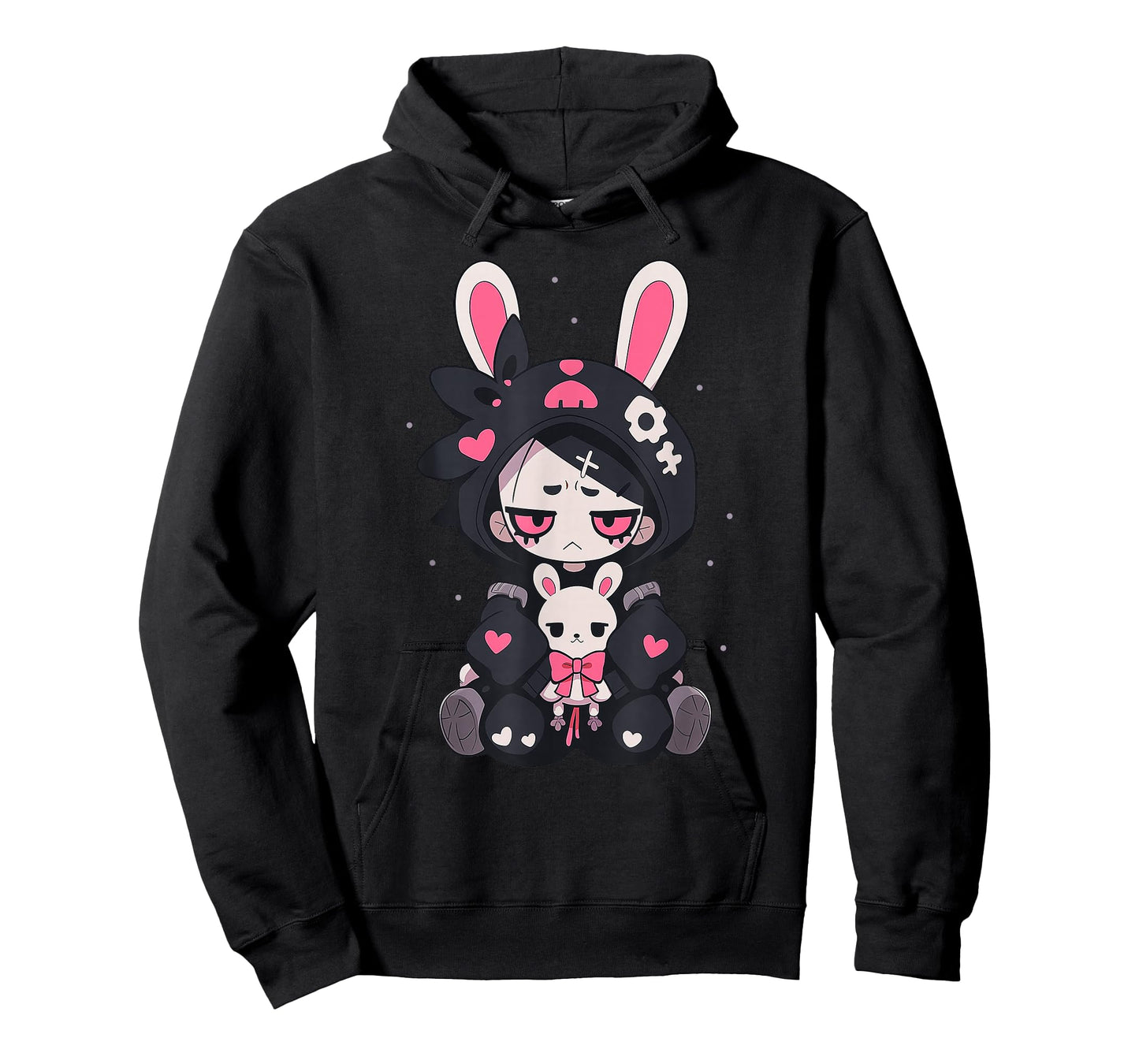 Rabbit Gothic Anime Japanese Creepy E-Girl Otaku Gothic T-Shirt