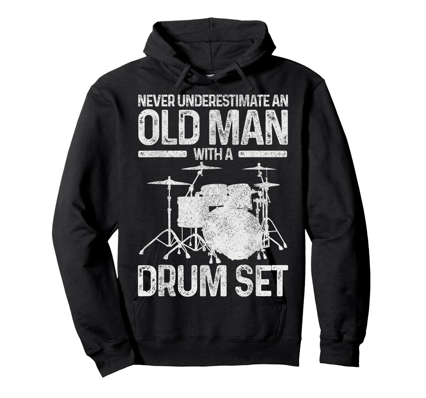 Drummer Drum Kit Vintage Drummer Funny Gift T-Shirt
