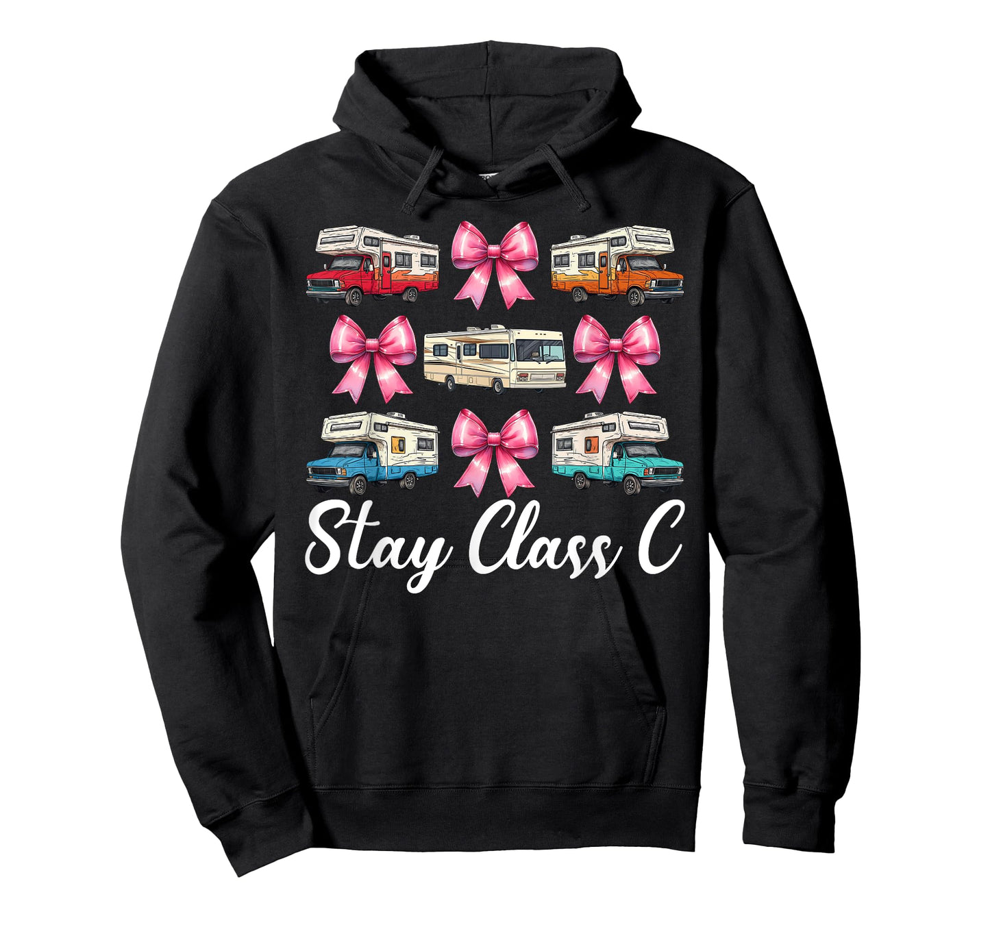 RV Camping Camper Motorhome Girl Mom Coquette Stay Class C T-Shirt