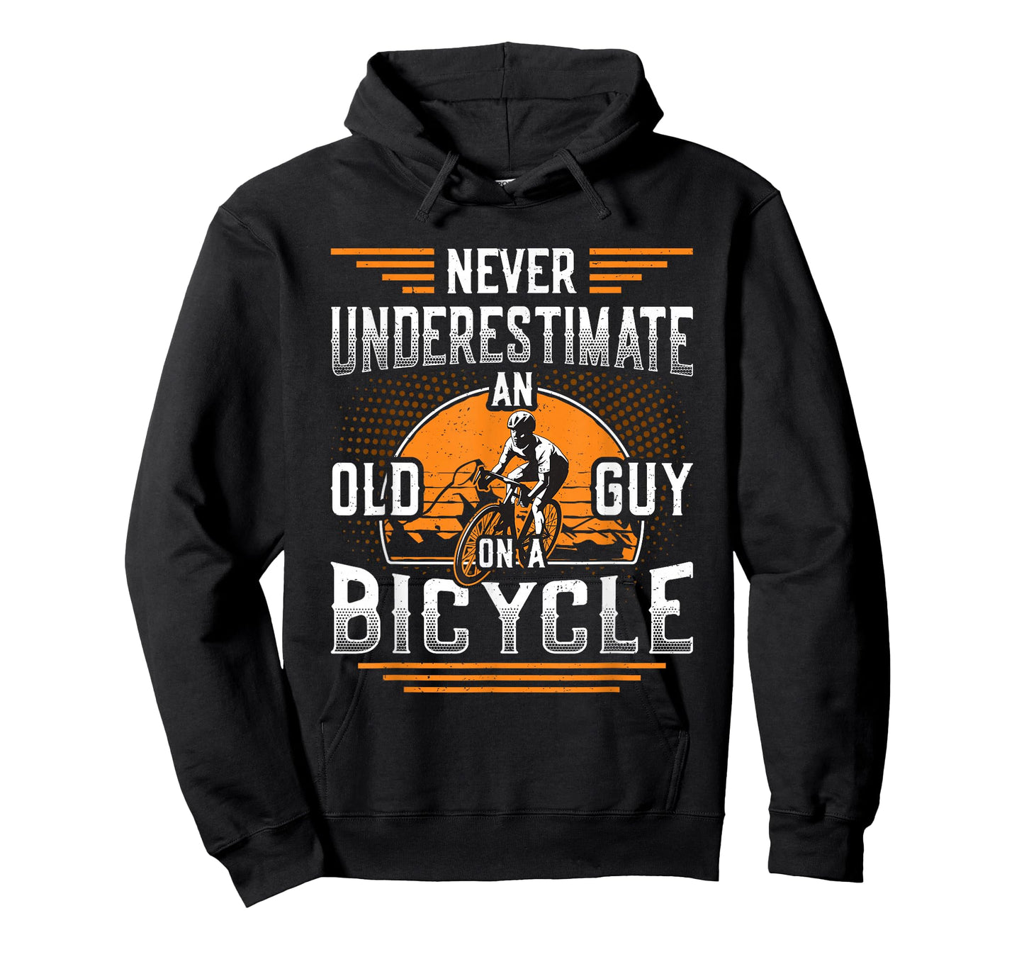 Never Underestimate An Old Guy On A Bicycle Old Guy Bike T-Shirt