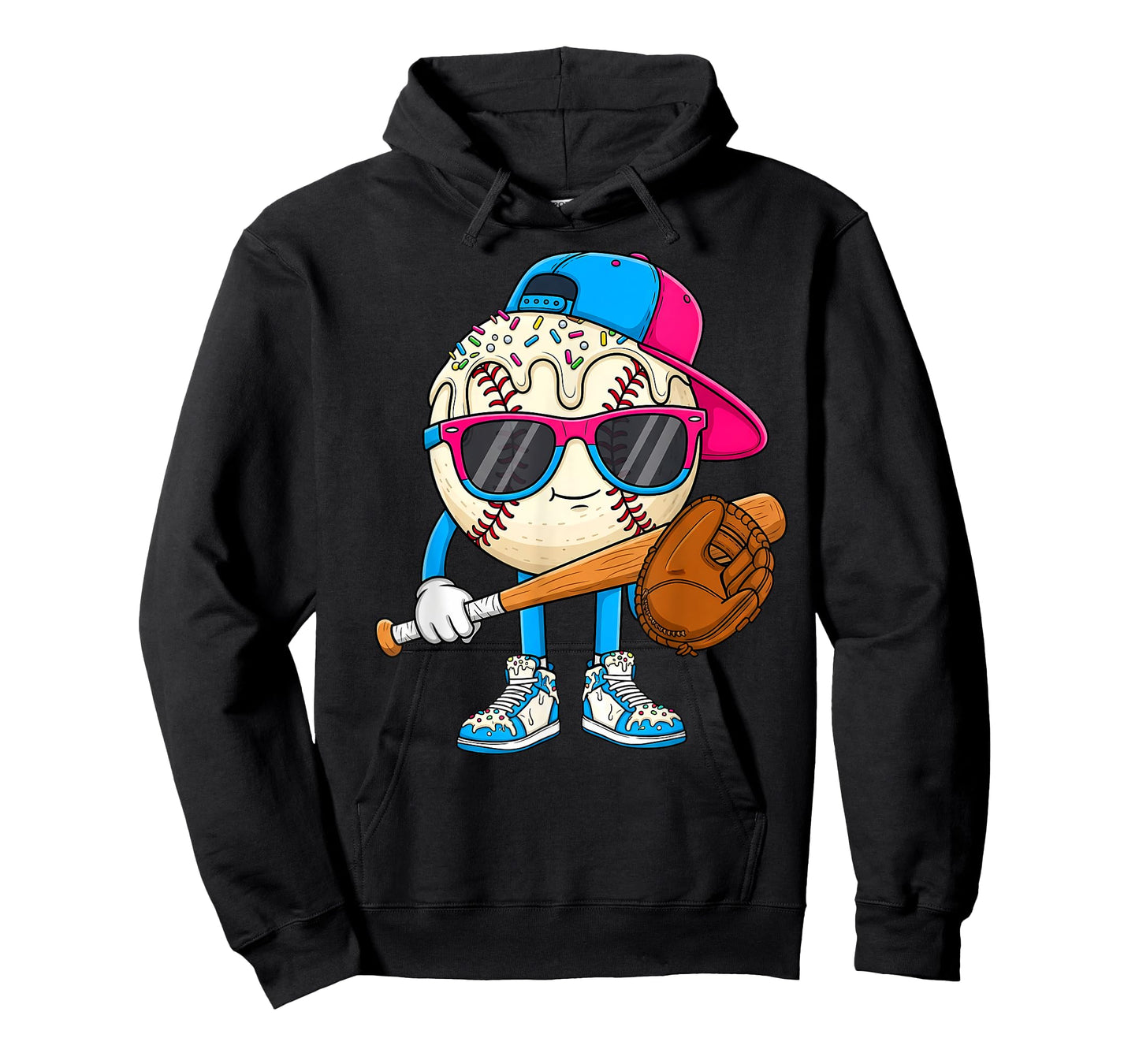 Funny Football Drip for Boys Kids Youth Dripping Ice Cream T-Shirt