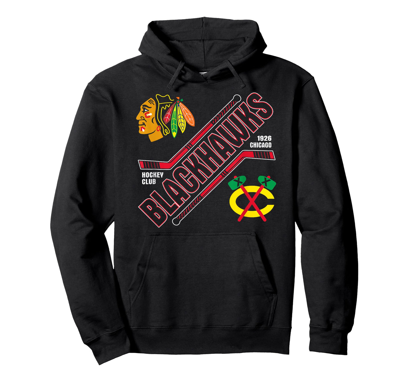 Chicago Blackhawks Force Black Officially Licensed T-Shirt