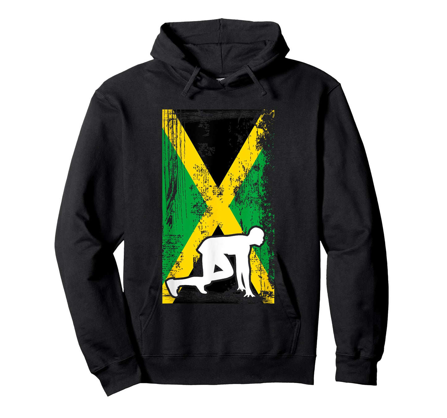 Jamaica Track & Field Country Flag Silhouette Sport T-Shirt T-Shirt