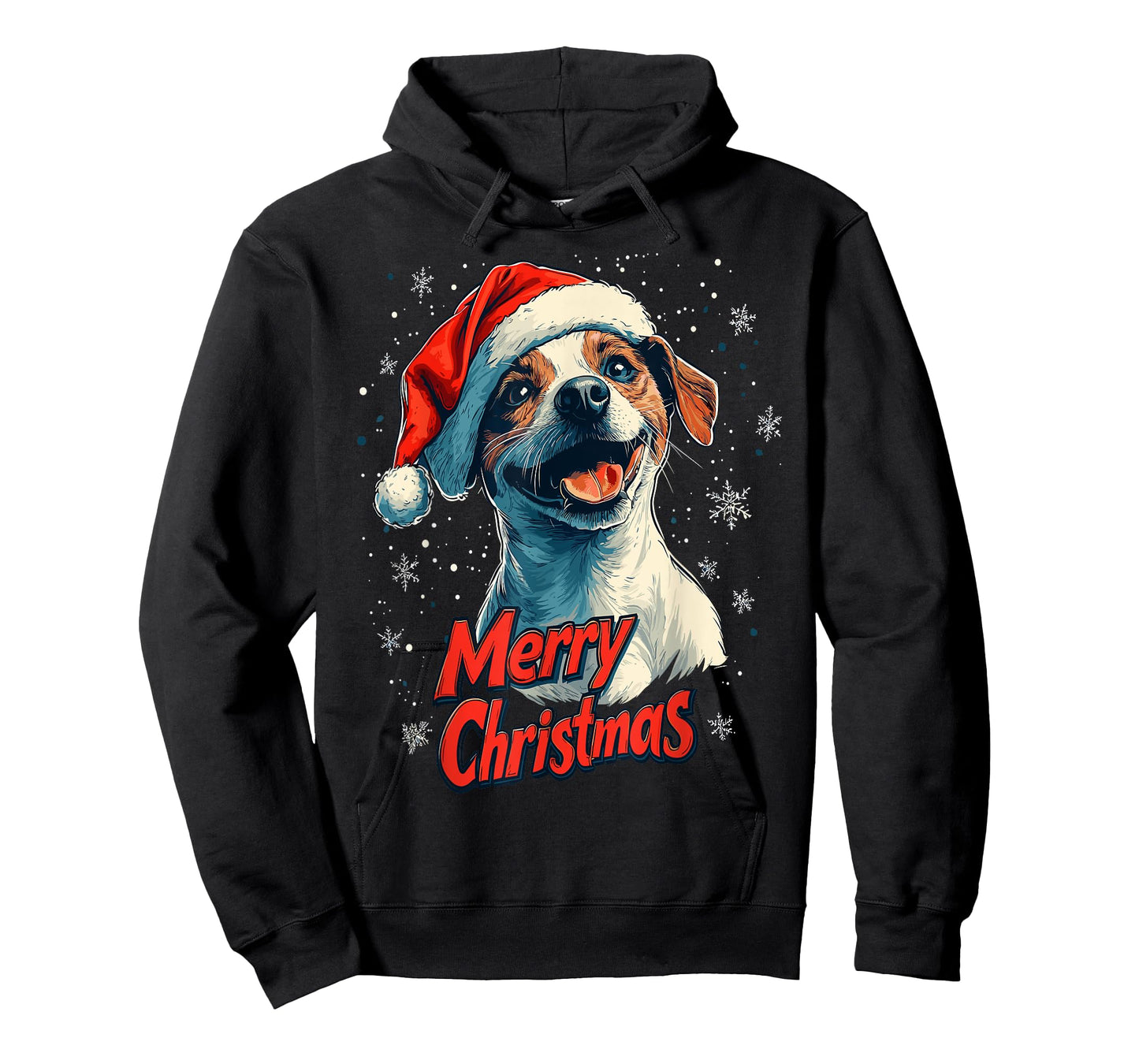 Jack Russell Santa Hat Merry Christmas Xmas Dog Lover Pajama T-Shirt
