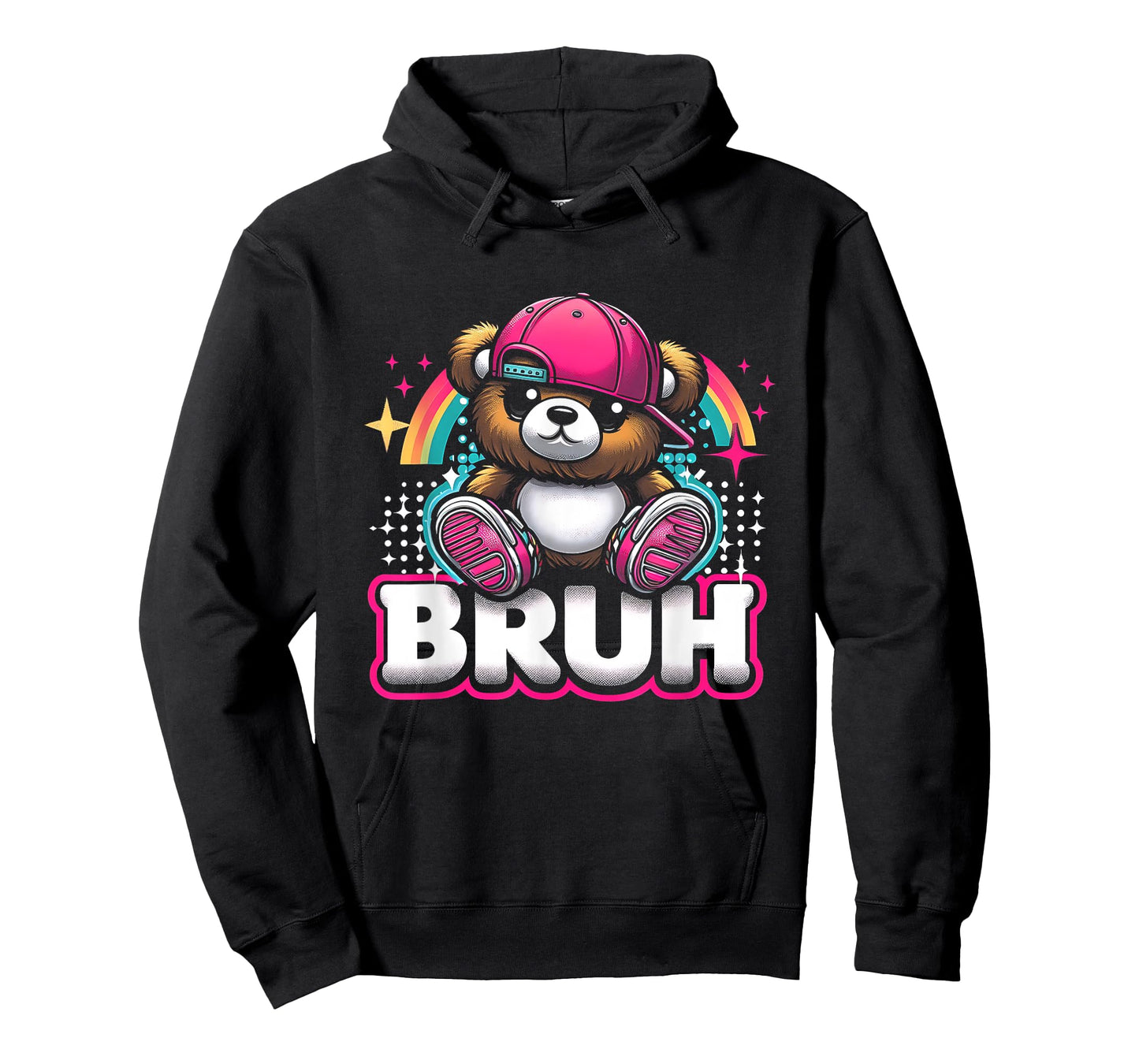 Hip Hop Teddy Bear Bruh Meme Saying Teen Humor T-Shirt