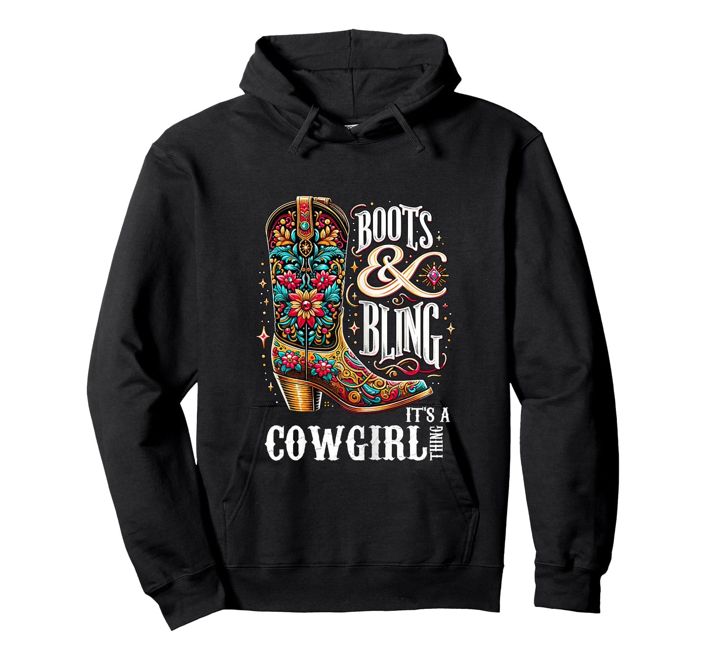 Boots and Bling it's a Cowgirl thing Western Country Girl T-Shirt