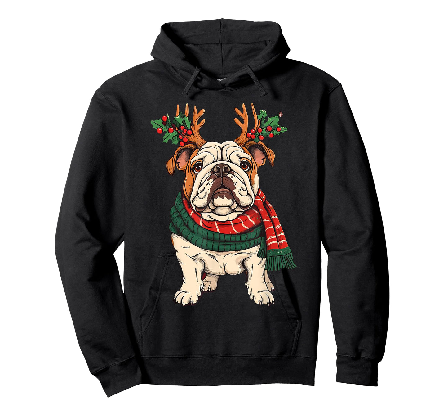 English Bulldog Dog Reindeer Christmas Xmas T-Shirt