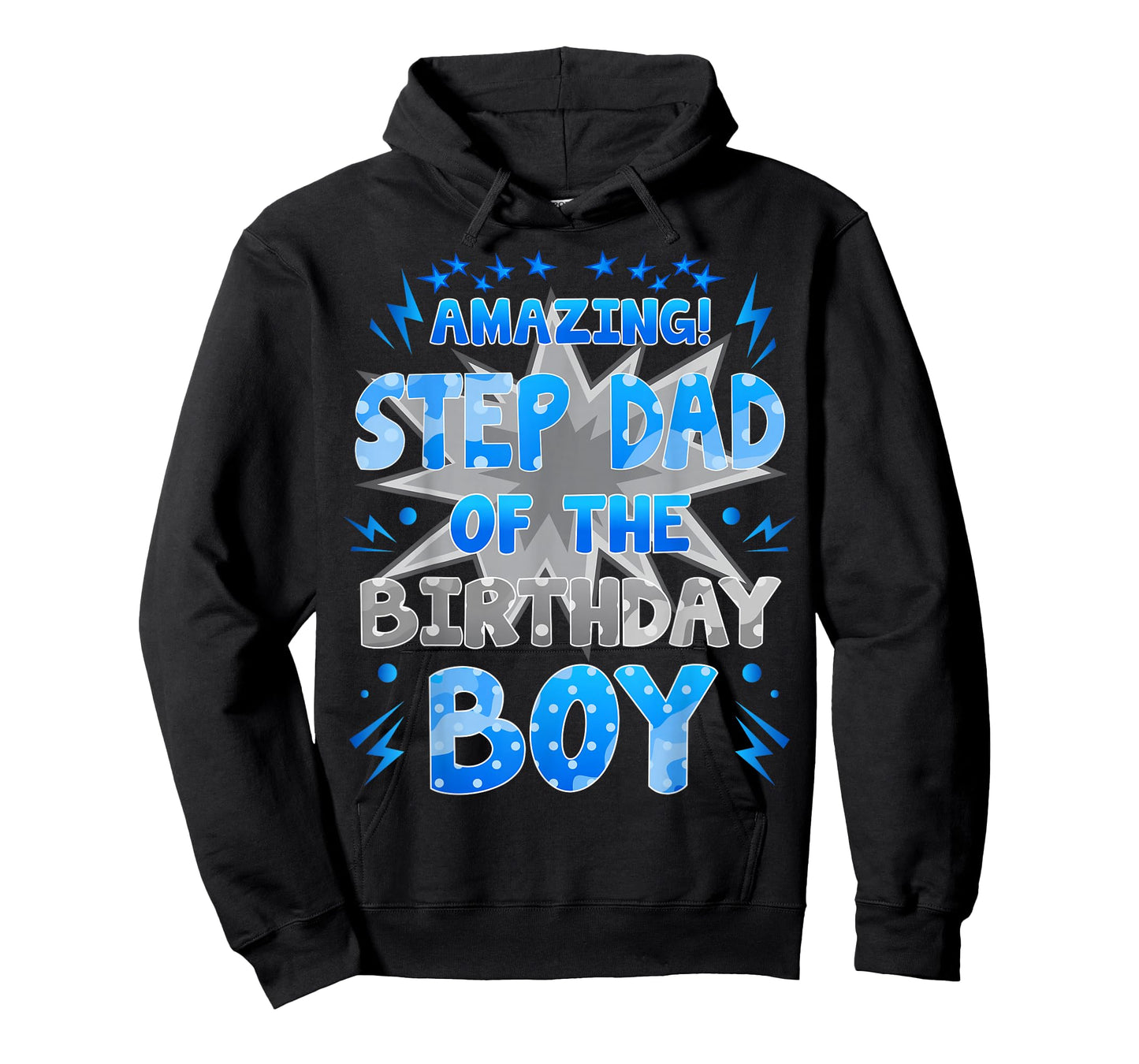 Amazing Step Dad of The Birthday Boy Party Family Love T-Shirt