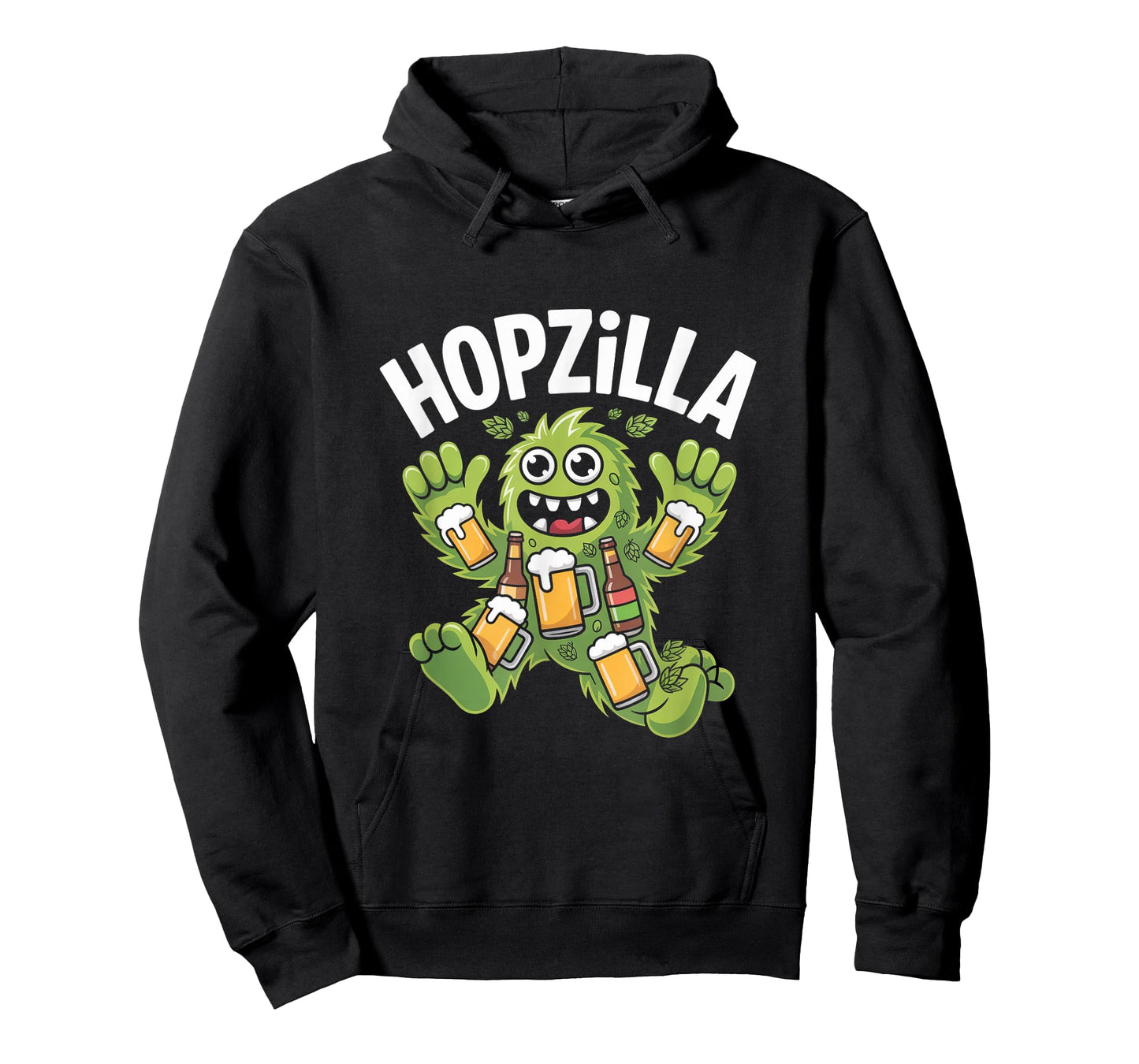 Hopzilla Funny Craft Beer Monster IPA Lover T-Shirt
