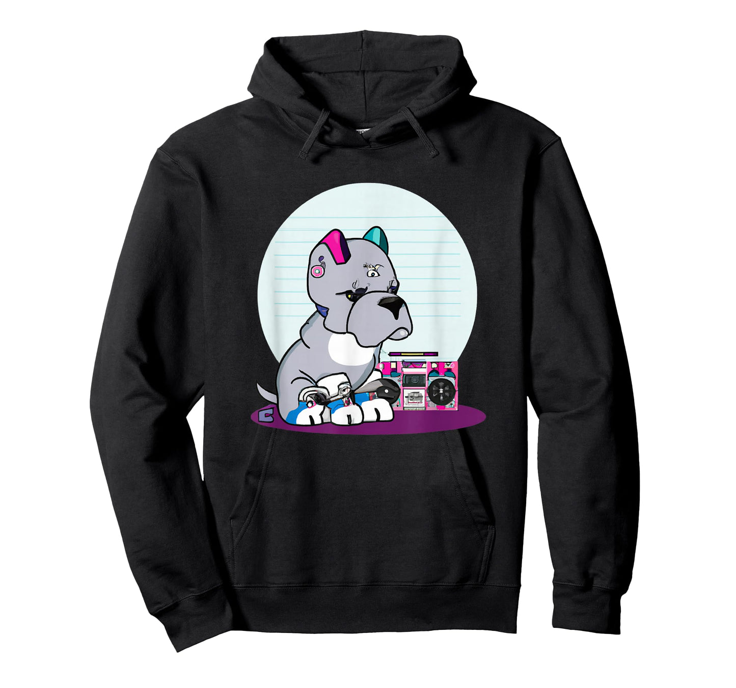 Mens Dog Hip hop Costume T-Shirt