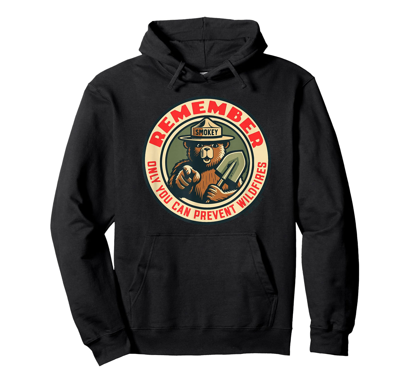 Remember Only You Vintage Smokey Bear Seal Retro T-Shirt