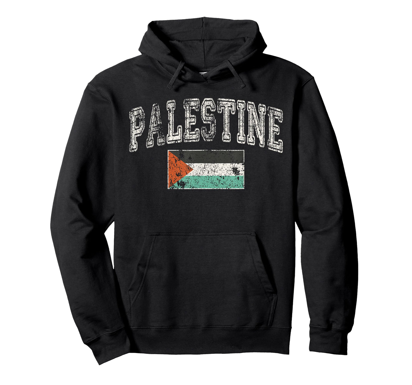 Vintage Retro Faded Palestine Flag Palestinian Pride T-Shirt