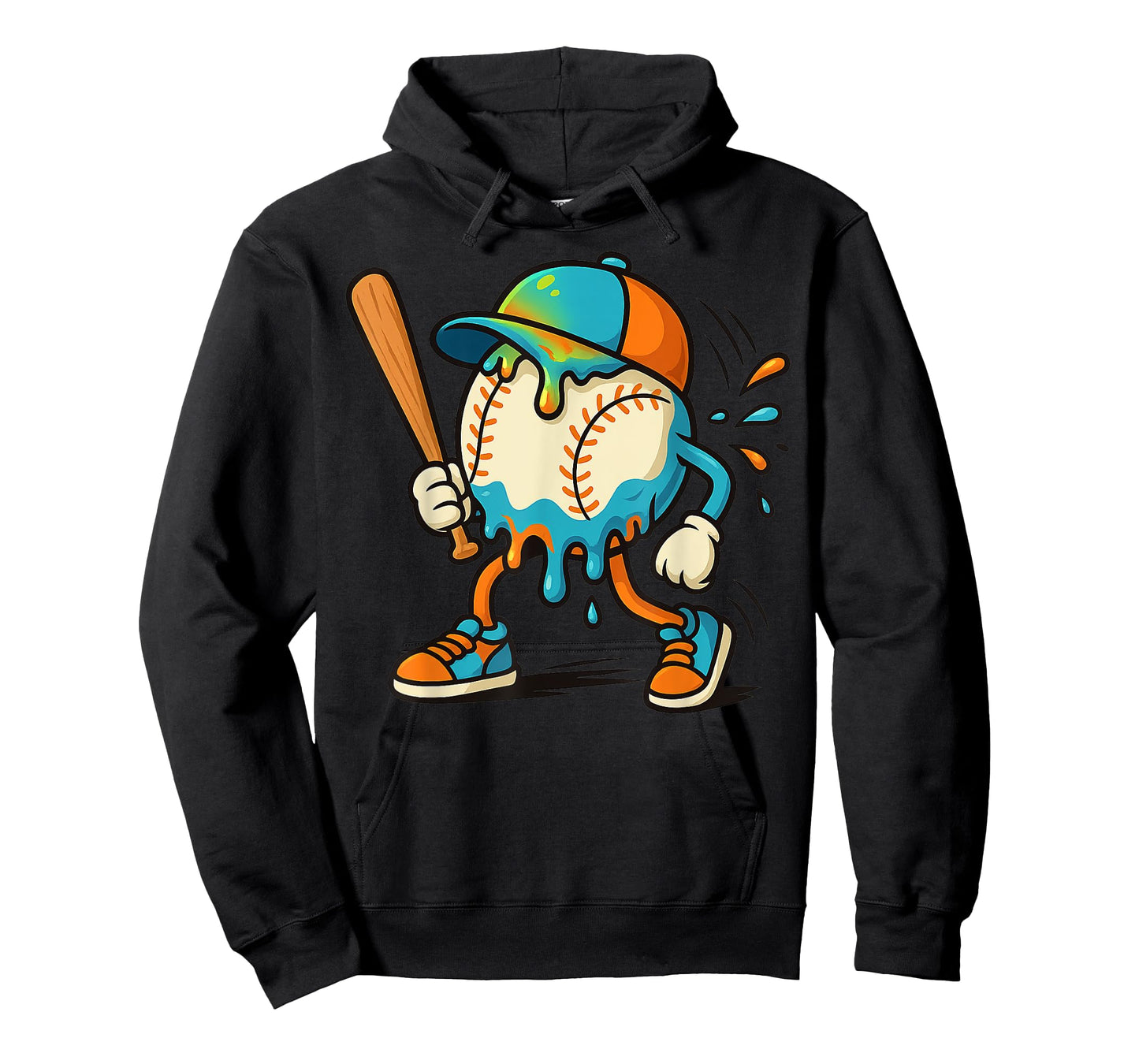 Baseball Drip Team for Boys Ice Cream Cool T-Shirt