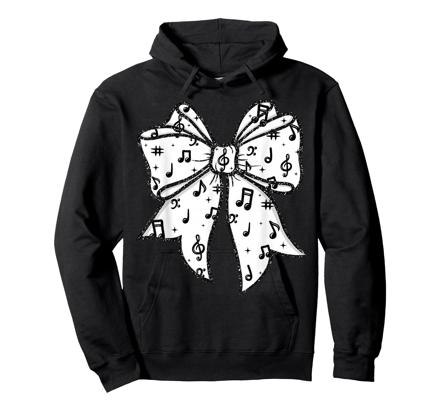 Music Notes Coquette Bow Music Teacher School Musician Band T-Shirt