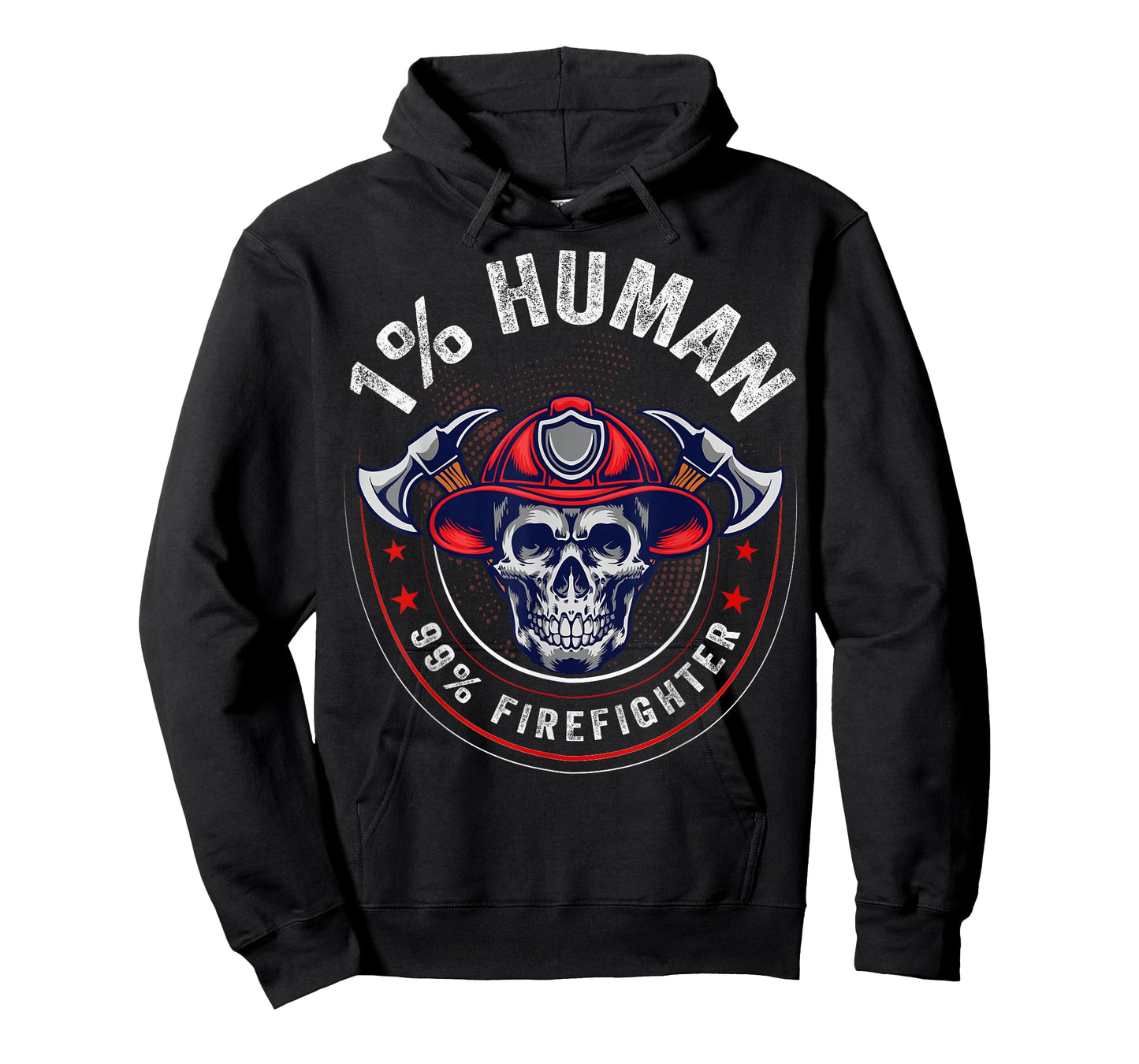 1 Percent Human 99 Percent Firefighter Fireman Firefighters T-Shirt